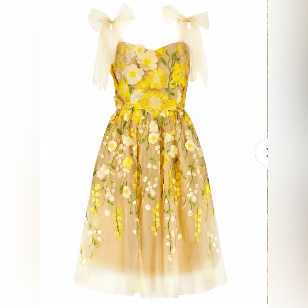 JessaKae Blossom Dress in Yellow Wildflower Size XL New with Tags